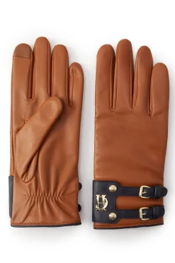 Contrast Leather Gloves