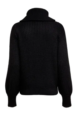 Corded Roll Neck Knit