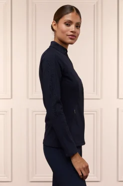 Crystal Zip Sweat