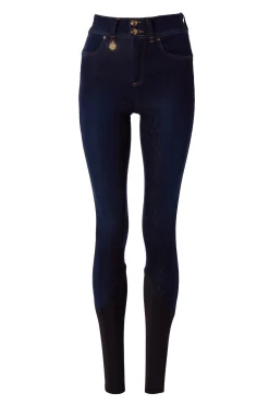 Denim Thermal Full Grip Breeches