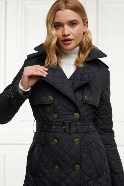 Grayson Quilted Trench Coat