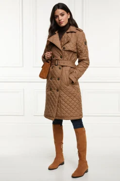 Grayson Quilted Trench Coat