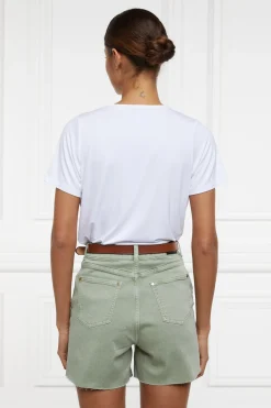 High Rise Denim Short
