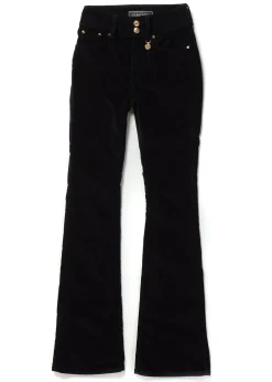 High Rise Velvet Flare