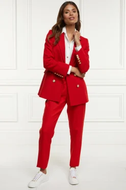 High Waisted Peg Trouser