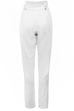 High Waisted Peg Trouser
