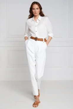 High Waisted Peg Trouser