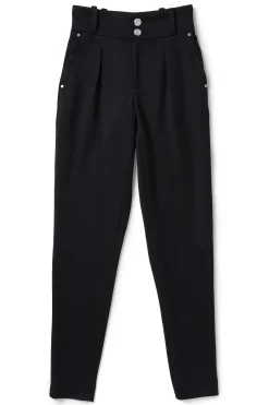 High Waisted Peg Trouser