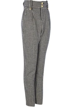 High Waisted Peg Trouser