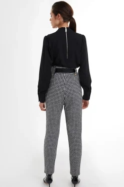 High Waisted Peg Trouser