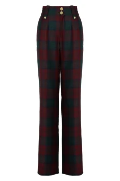 High Waisted Straight Trouser