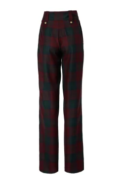 High Waisted Straight Trouser