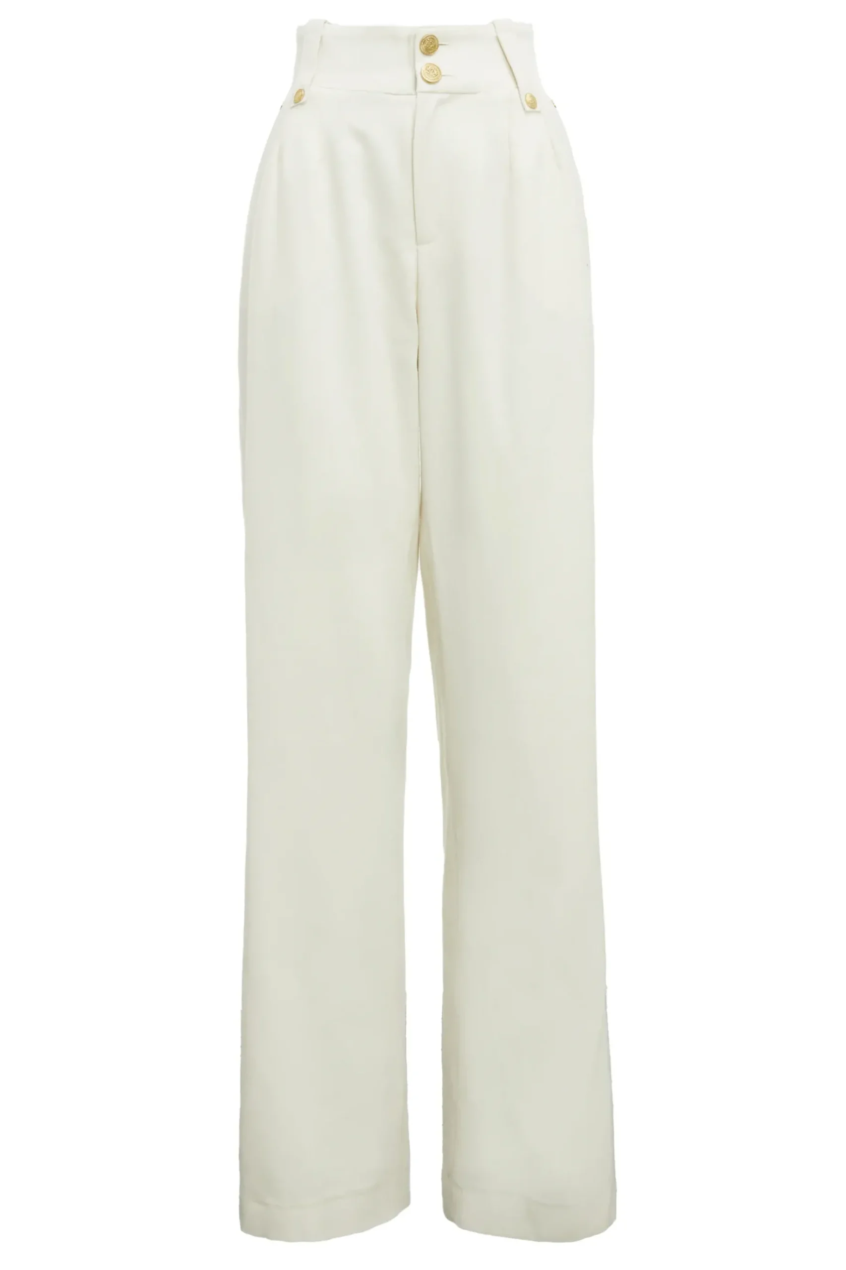 High Waisted Straight Trouser