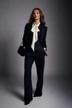High Waisted Straight Trouser
