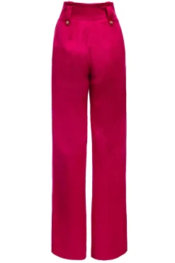 High Waisted Straight Trouser