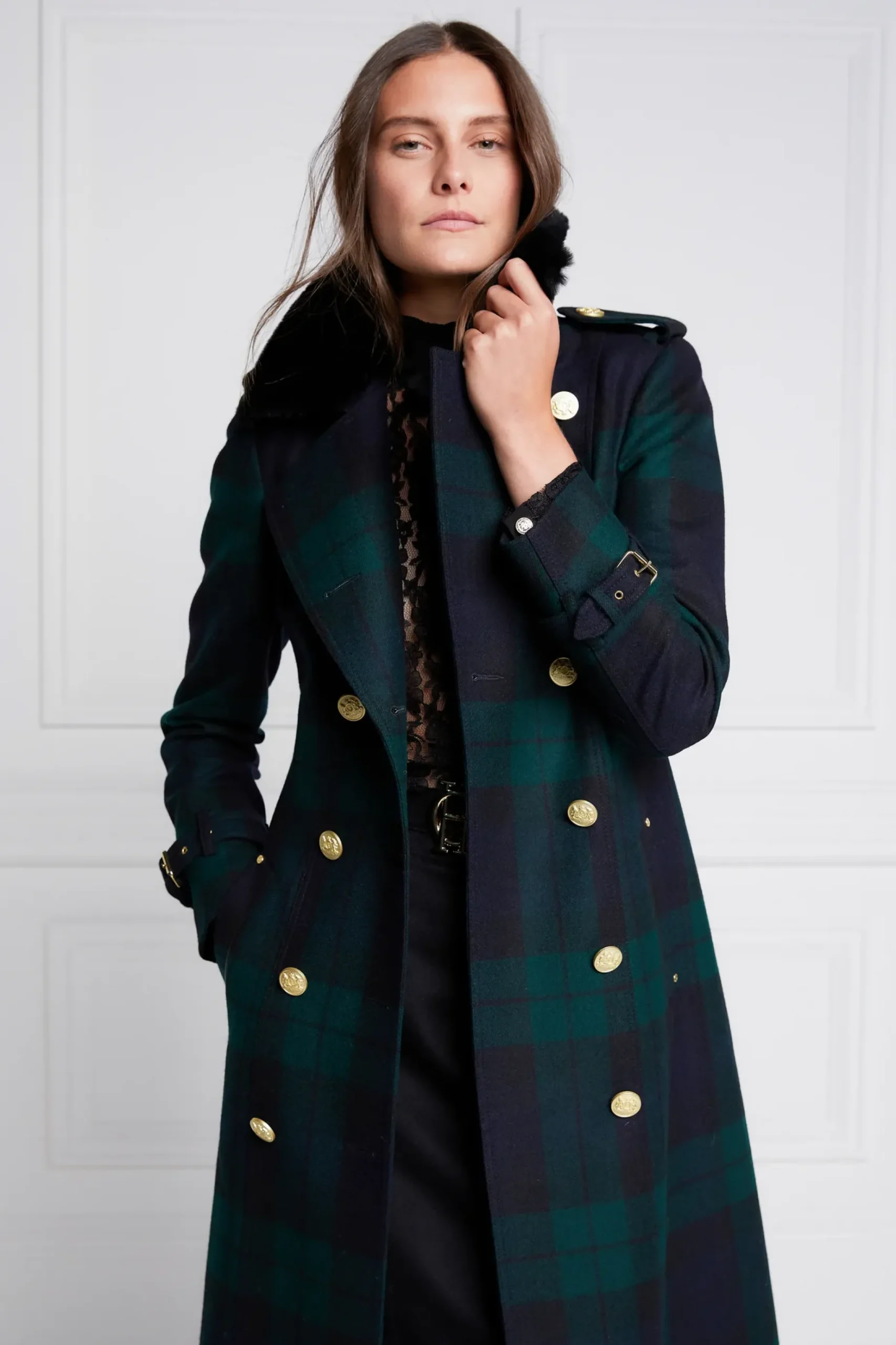 Marlborough Shearling Trench Coat