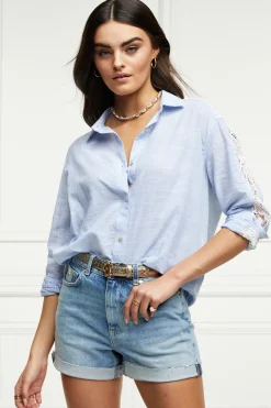 Oversized Cotton Lace Shirt