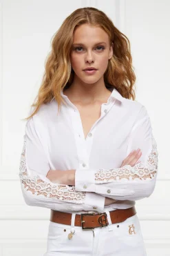 Oversized Cotton Lace Shirt