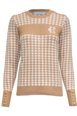 Panel Crew Neck Knit