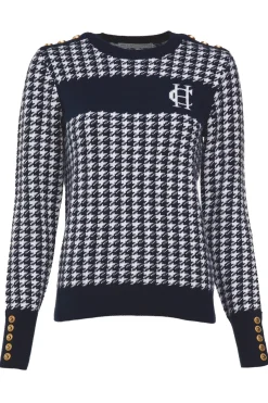 Panel Crew Neck Knit