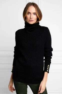 Seattle Roll Neck Cable Knit