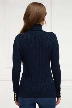 Seattle Roll Neck Cable Knit