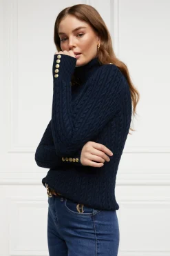 Seattle Roll Neck Cable Knit