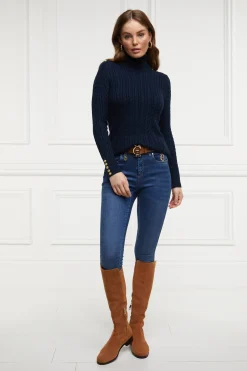 Seattle Roll Neck Cable Knit