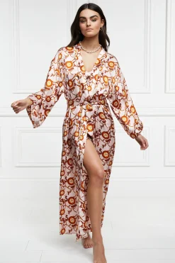Silk Full Length Dressing Gown