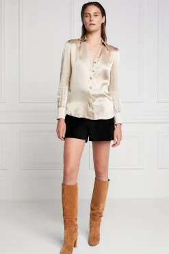 Silk V-Neck Blouse
